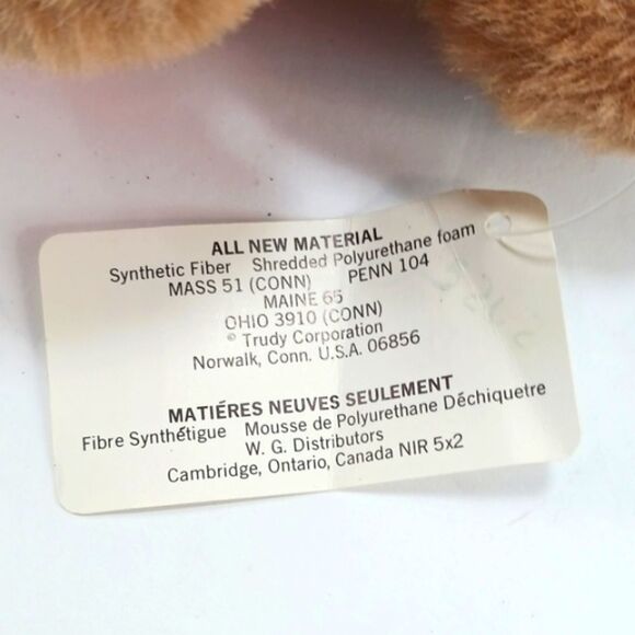 Vintage 1983 Trudy NHL Hockey Plush Bear Philadelphia Flyers New With TAG. - Picture 3 of 9